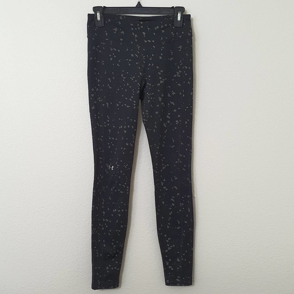Under Armour Black Coldgear Infrared Cozy Shimmer Leggings Women's Size Small - Picture 3 of 10